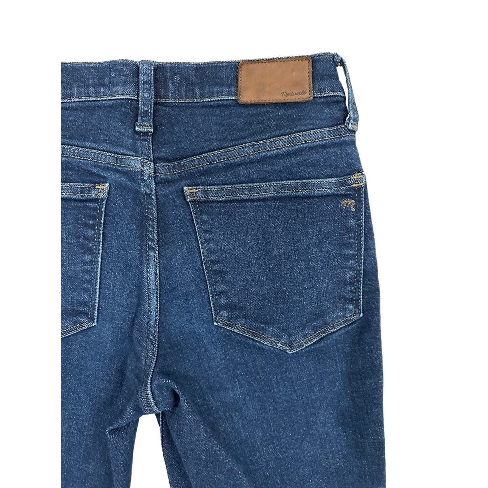 Madewell Skinny Jeans Mid Rise Blue Button Zip 5-Pocket Cotton Women Petites